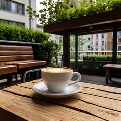 Fototapeta premium A black coffee cup with hot coffee and steam dark food style photo selective focus