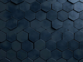 Dark Hexagon 3D Background