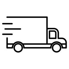 truck delivery single icon
