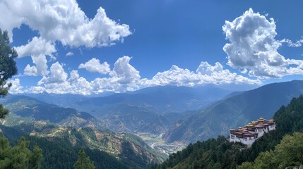 Breathtaking Himalayan Monastery View