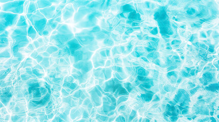 Obraz premium Close-up of sparkling blue water in a swimming pool, with ripples and sunlight creating mesmerizing patterns. Perfect for concepts of summer, relaxation, or wellness.
