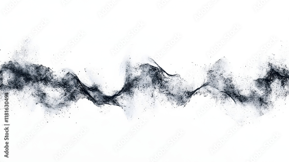 Poster sound wave pattern (easily editable file) on a white background.