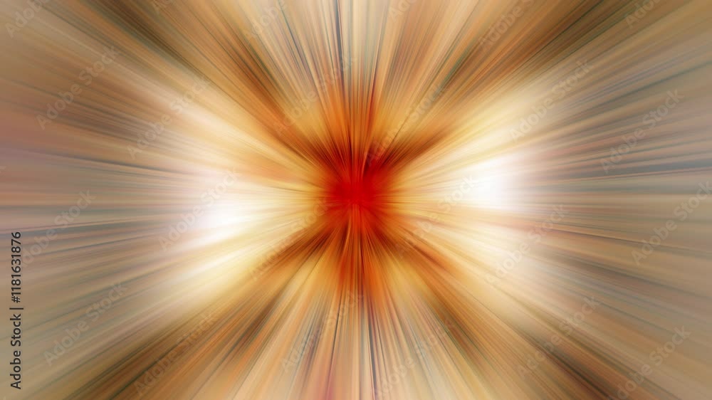 Poster animation vj loop of beautiful center yellow orange light radial shine rays animaion abstract backgr