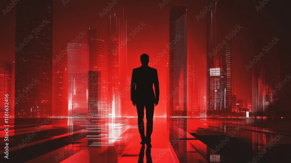 Aufkleber dark red abstract business background with modern textures and dynamic design elements for corporate