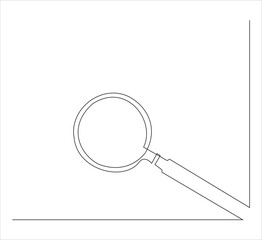 One continuous line drawing of page corner or book corner . single line illustration of page corner.  page corner illustration. editable vector