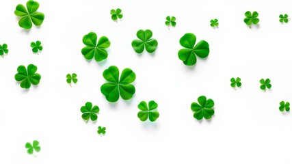 Abstract Clover Space Design - White Background Art