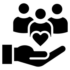 Social Services glyph icon