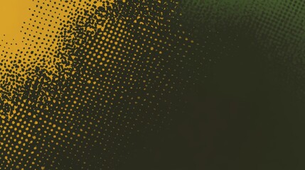 Yellow and Green Dotted Gradient, Vibrant Pattern, Modern Art Print, Abstract Texture