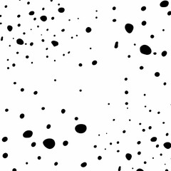 Abstract Black Paint Splatter on White Background, High Resolution Texture.