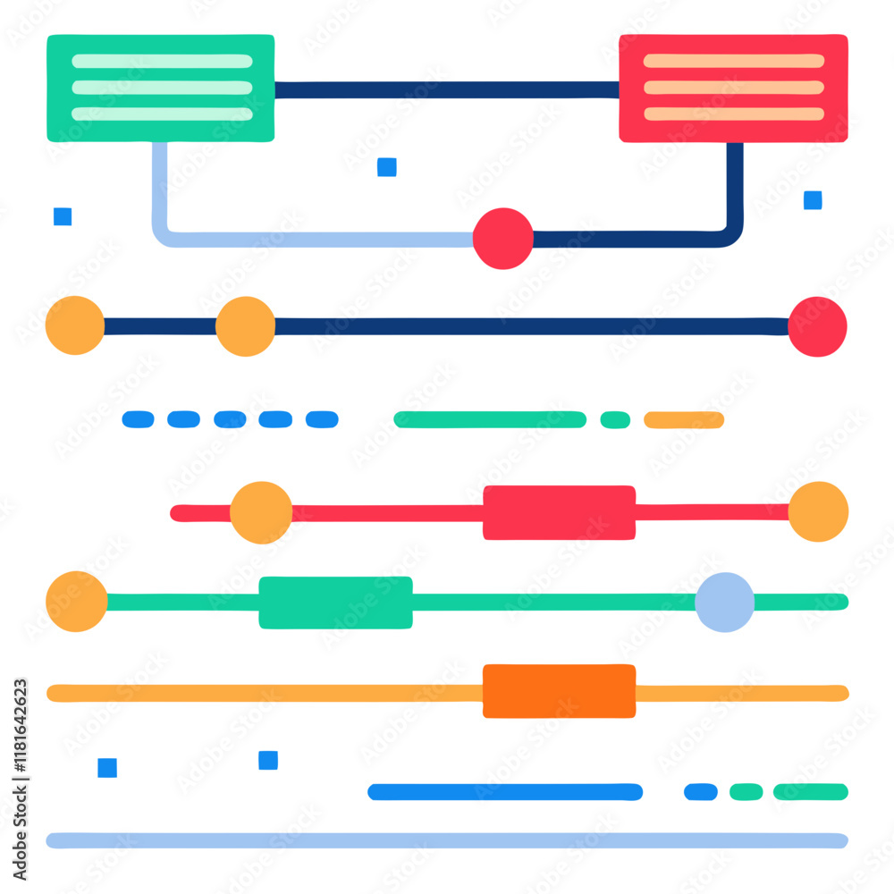 Poster this visual representation illustrates a gantt chart with various tasks and milestones tracked over 