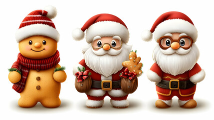 Christmas Characters Celebrate with Festive Cheer and Holiday Magic
