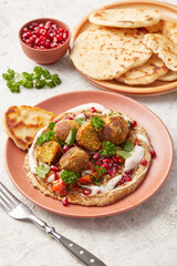 Baba Ganoush with Falafel