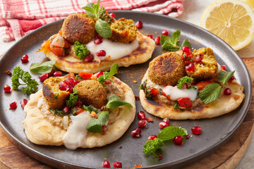 Baba Ganoush with Falafel