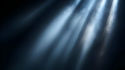 Light Beams Shine Through Darkness Creating a Smooth Gradient Effect