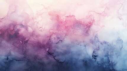 Abstract Gradient Watercolor Texture Background in Pink, Purple, and Blue.