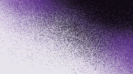 Purple and Black Gradient, Colorful Dots Abstract Art, Modern Design, Unique Wall Decor, Home and Office Decoration