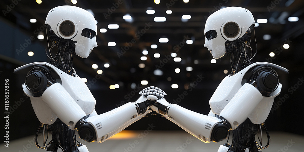 Poster Robots interacting in a high-tech environment