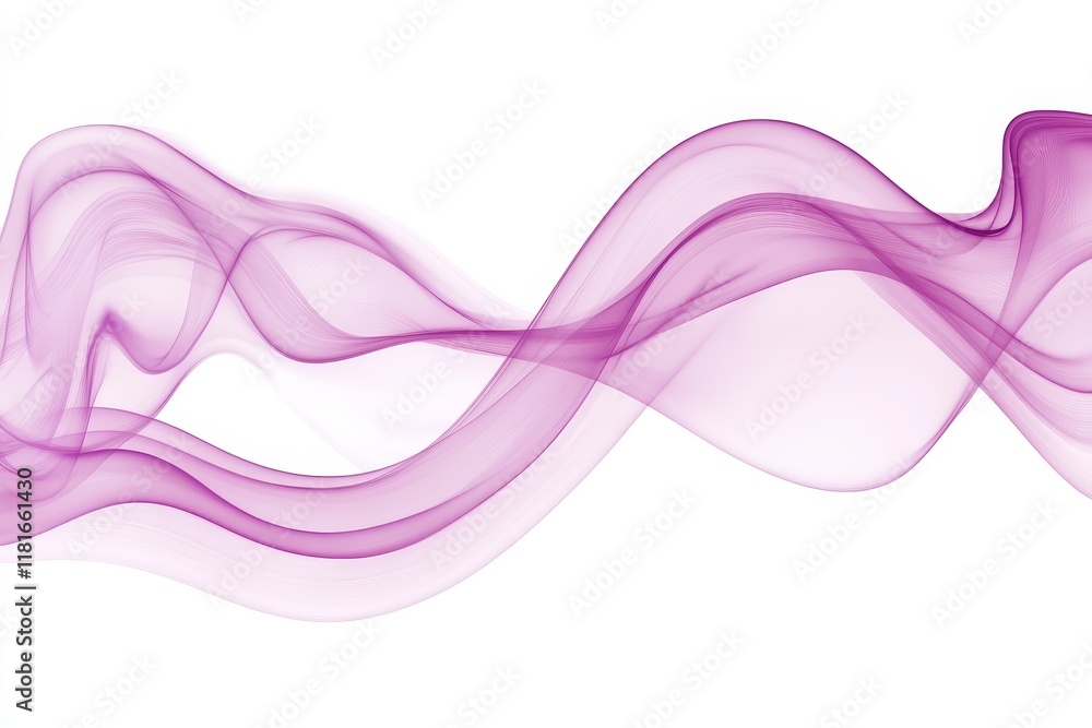 Poster abstract purple wave background with smooth flowing lines for modern design in art, graphic projects