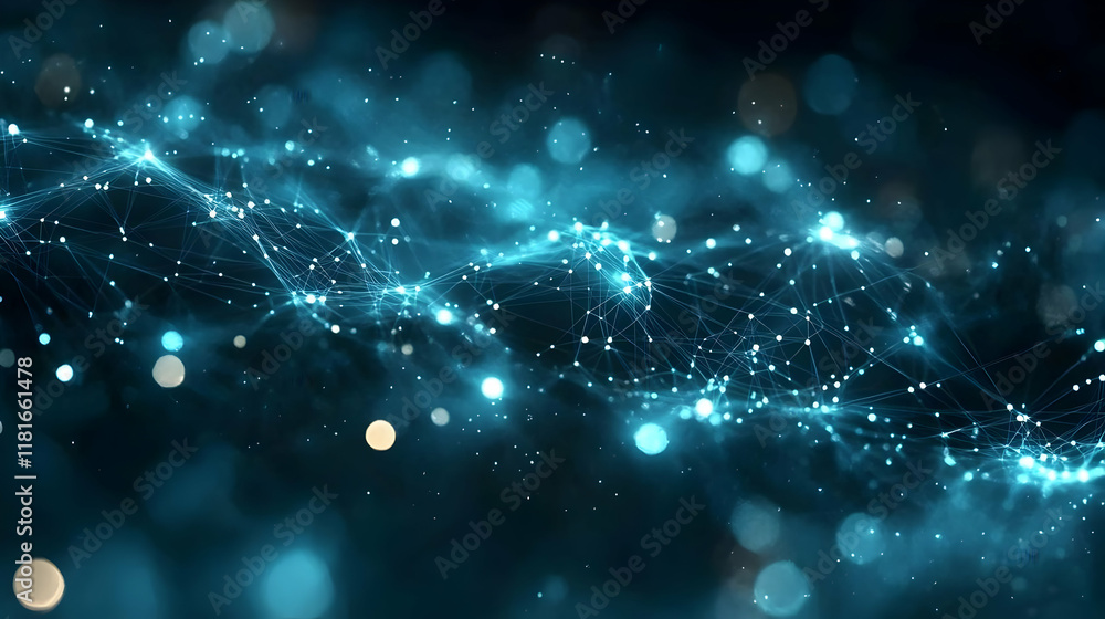 Poster network connects data points smoothly across digital space