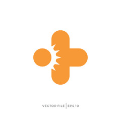 Cross and sun light logo design