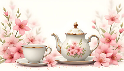 Floral Tea Service