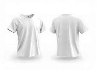 立体的な白Tシャツ（正面と背面）-1
