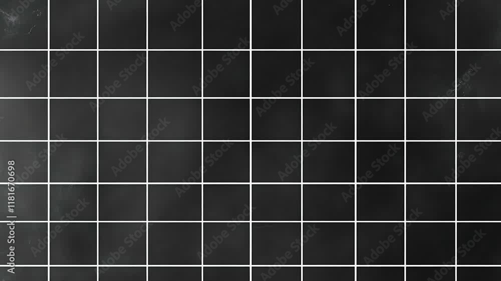 Poster white grid background intro on black paper