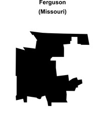 Ferguson (Missouri) blank outline map