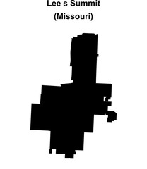 Lee s Summit (Missouri) blank outline map