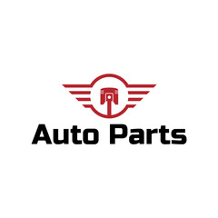 Auto parts logo design. Automotive parts, automobile repairing car, vector design and illustration