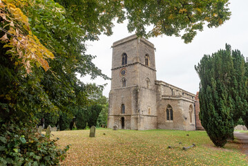 All Saints' Church, Sutton Courtenay, a British 12th century church, grade 1 listed religious...