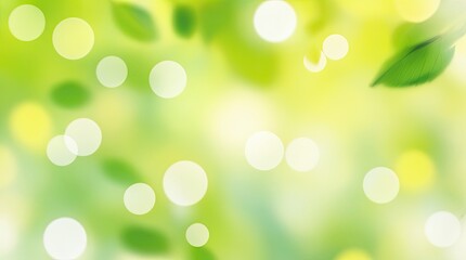 Fototapeta premium Soft-Focus Green Nature Background with Bokeh