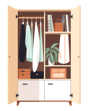 recommend clip art: Furniture wardrobe cupboard closet.
