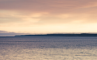 Obraz premium Scarborough Headland Sunset.
