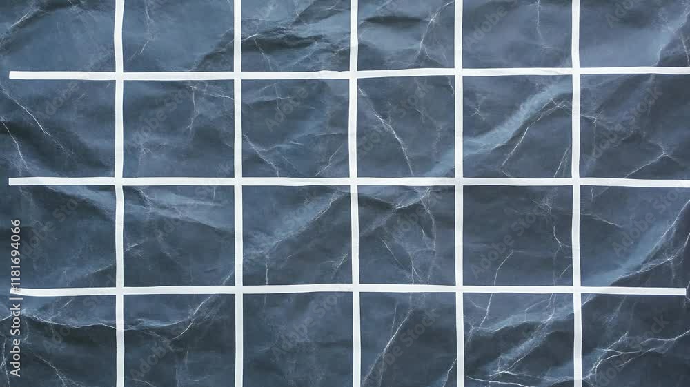 Poster white grid background intro on black paper