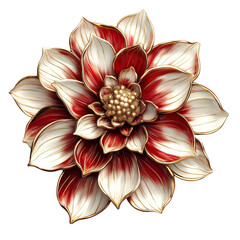 Artistic red and white floral decoration studio setting high-quality image bright lighting close-up view nature inspired