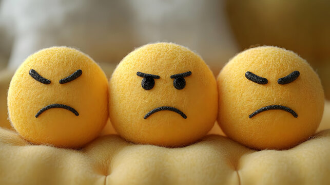 Angry Emojis Express Displeasure, Frustration, Grumpy Moods, and Irritation