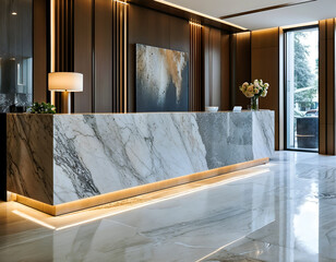 Luxury Hotel Reception Desk 