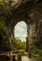 The natural formation is used as an overpass for VA Highway 11