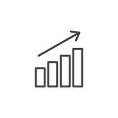 Level icon. Simple outline style. Up, next, pictogram, power, arrow, battery, button, game, step, volume, business concept. Thin line symbol. Vector design illustration isolated. SVG
