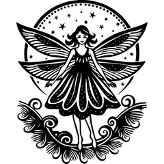 Fototapeta premium fairy vector transparent background