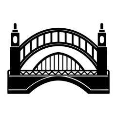 Building Bridges vector silhouette