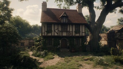Charming Tudor Cottage in Rustic Village Setting