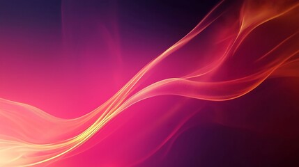 Abstract Pink and Gold Wave Design