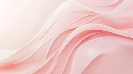 Fototapeta premium Abstract Pink Waves Soft Gentle Curves Design
