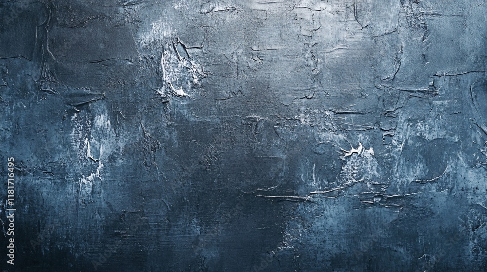 Poster a textured blue abstract background with a rugged surface, evoking a sense of depth and movement.