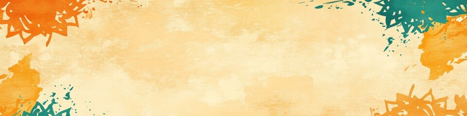 Obraz premium A textured background with colorful splashes, suitable for graphic design or invitations.