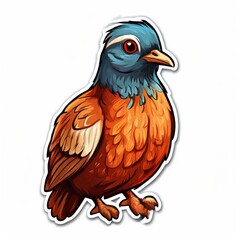 Fototapeta premium the AI Image Generator, Bird Illustration Featuring Detailed Feathers and Lively