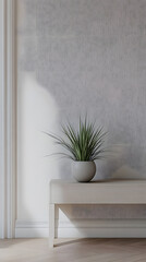 Minimalist Kids Room with Sleek Console Table"