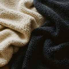 Fototapeta premium close up of a wool fabric